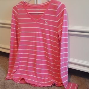2 Abercrombie long sleeve striped tees